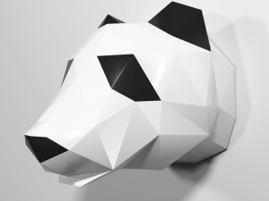 panda polygonal 3Dモデル