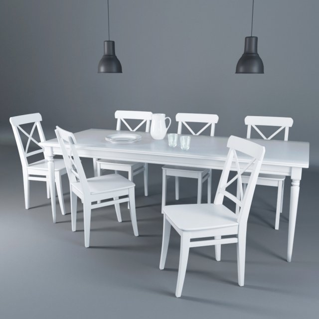 set in the living room Modelo 3D .c4d .max .obj .3ds .fbx .stl .blend 