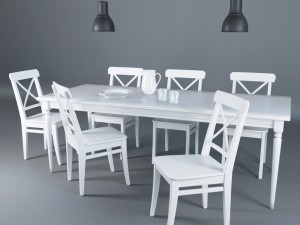 set in the living room 3D Model