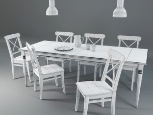 set in the living room Modelo 3D