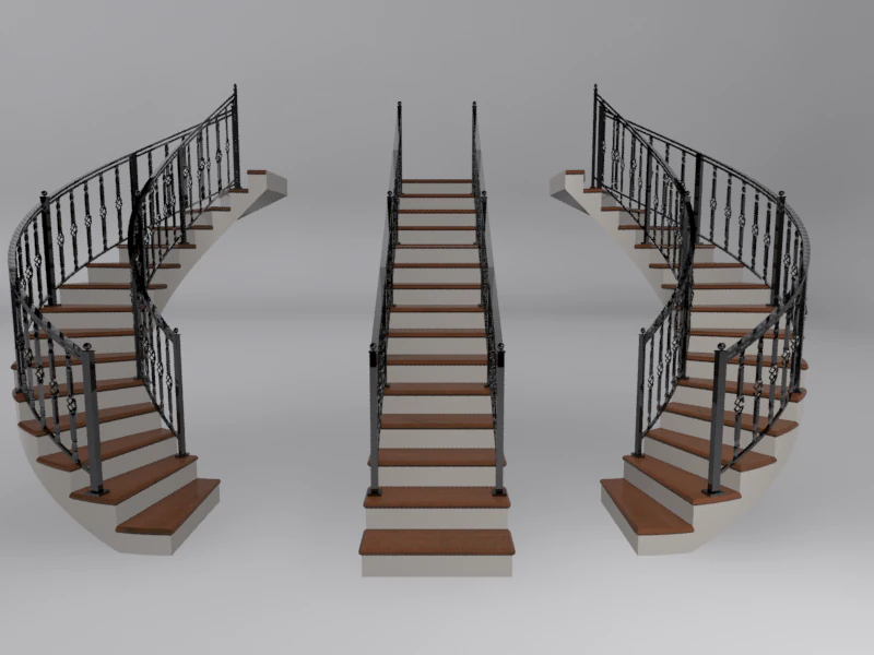 stair 3D Model .c4d .max .obj .3ds .fbx .stl .blend 