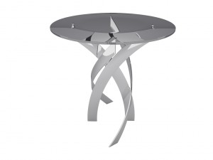 chromeglasstable Modello 3D