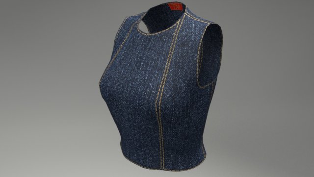 basic bodice Model 3D .c4d .max .obj .3ds .fbx .stl .blend 