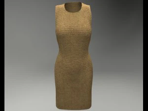 базовое платье 3D Модель