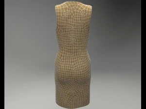базовое платье 3D Модель