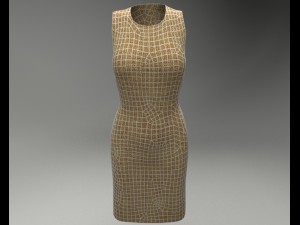 basic dress 3D Модель