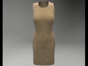 базовое платье 3D Модель