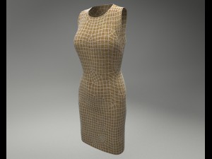 basic dress 3D Модель