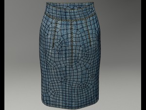 basic skirt Modelo 3D