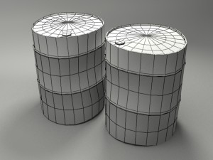old rusty barrels 3Dモデル