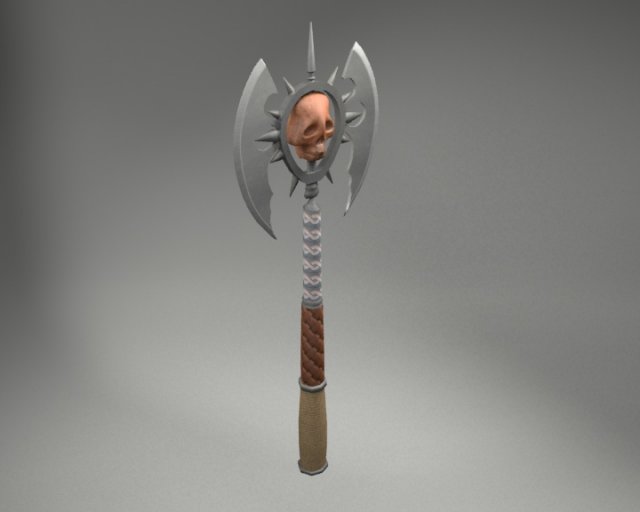 medieval axe 3Dモデル .c4d .max .obj .3ds .fbx .stl .blend 