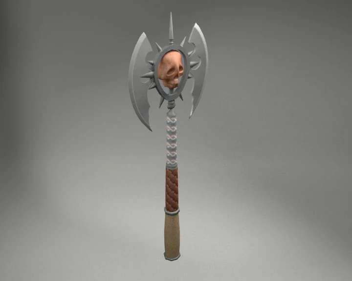 medieval axe 3D Model .c4d .max .obj .3ds .fbx .stl .blend 