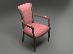 dining arm chair 3Dモデル