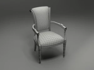 dining arm chair 3D Model