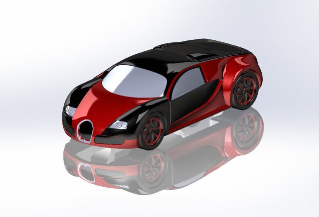 bugatti Modello di stampa 3D .c4d .max .obj .3ds .fbx .stl .blend 