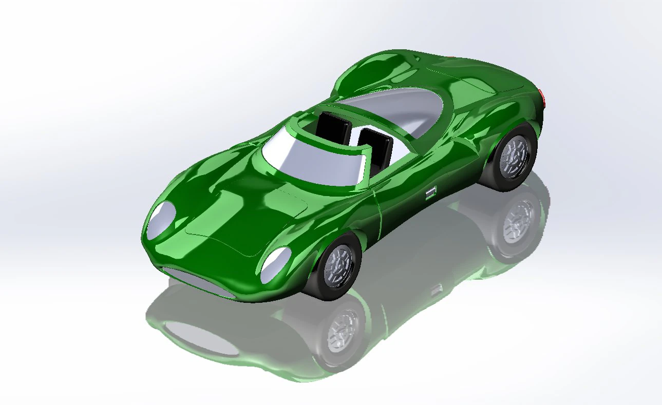1966 jaguar xj13 3D Print Model .c4d .max .obj .3ds .fbx .stl .blend 