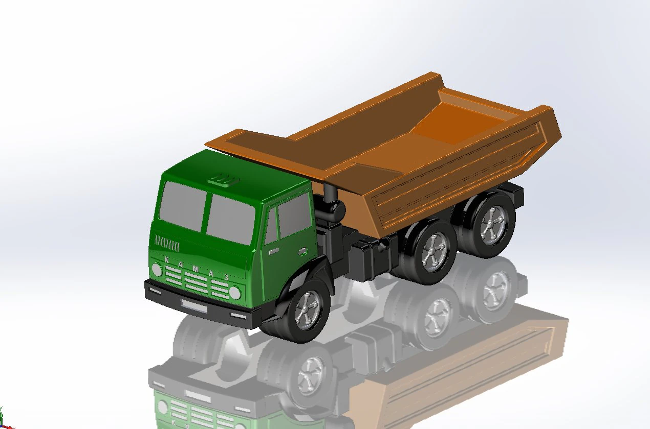kamaz 3D Druckmodell .c4d .max .obj .3ds .fbx .stl .blend 