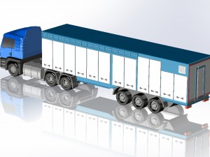 man semi-trailer 3D 프린트 모델