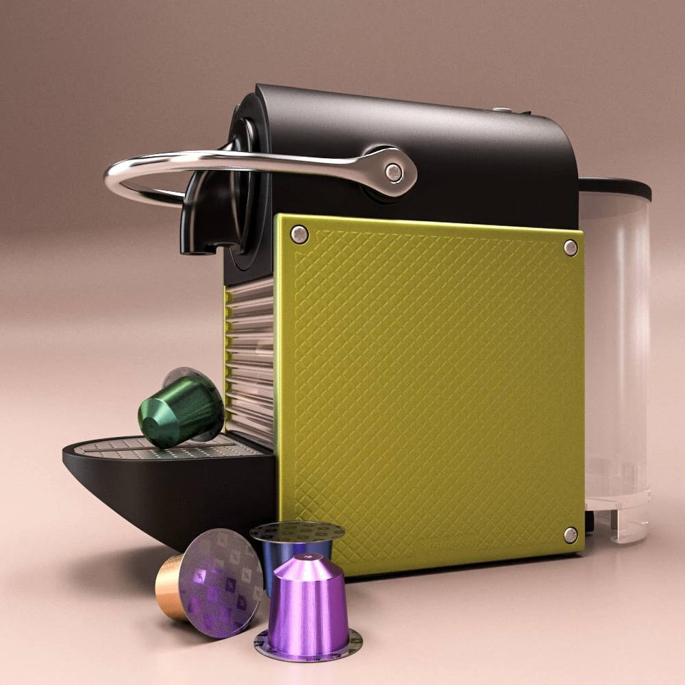 nespresso pixie delonghi 3D Model .c4d .max .obj .3ds .fbx .stl .blend 
