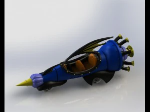 balapan yang aneh - mesin yang kejam Model Cetak 3D