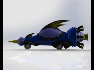 wacky races - the mean machine 3D प्रिंट मॉडल