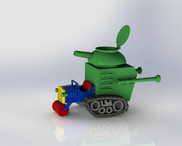 wacky races - the army surplus special 3D-printmodel .c4d .max .obj .3ds .fbx .stl .blend 