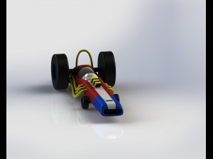 wacky races - the varoom roadster 3D-Druckmodell