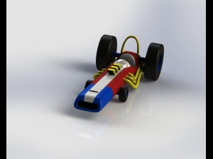wacky races - the varoom roadster 3D-Druckmodell