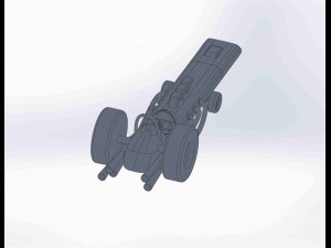 wacky races - the varoom roadster 3D-Druckmodell