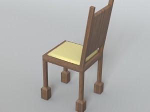 wood chair 3D Model