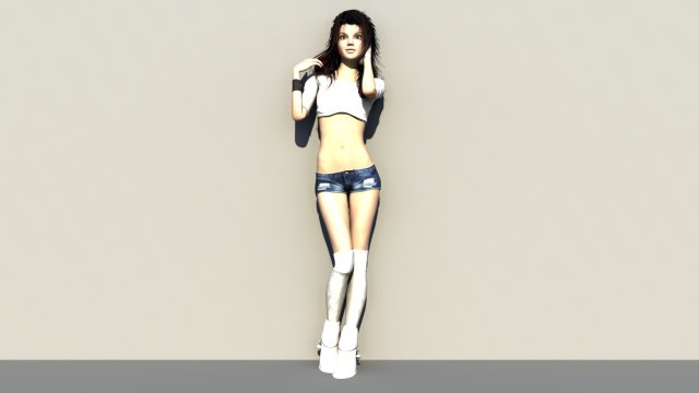 freya Modelo 3D .c4d .max .obj .3ds .fbx .stl .blend 
