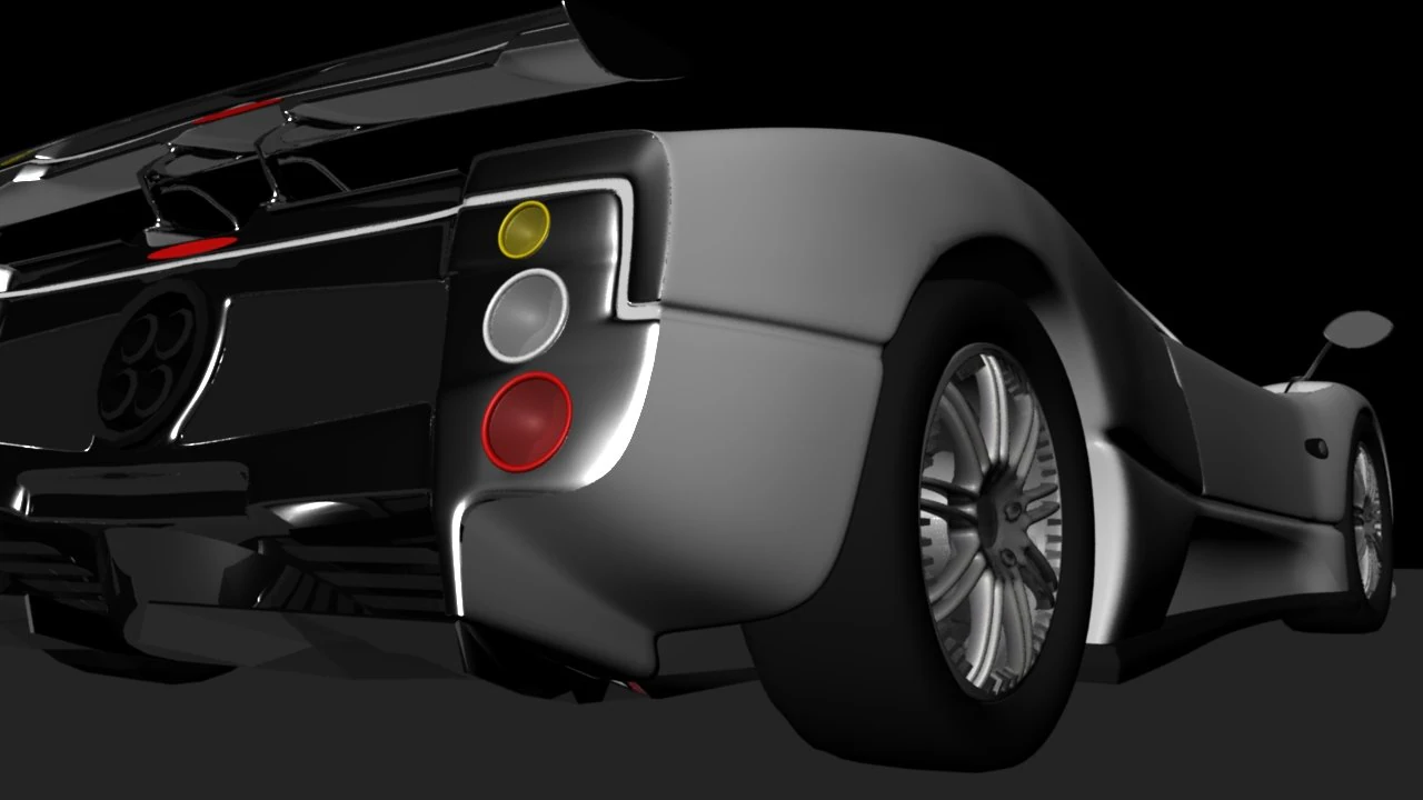 pogani zonda 3D Model .c4d .max .obj .3ds .fbx .stl .blend 