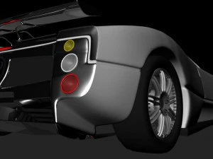 pogani zonda 3D Model