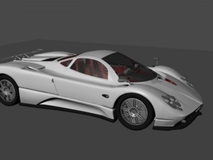 pogani zonda Modelo 3D