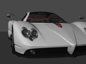 pogani zonda Modelo 3D