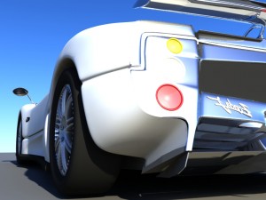 pogani zonda Modelo 3D