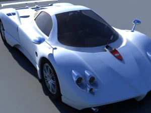 pogani zonda 3D Model