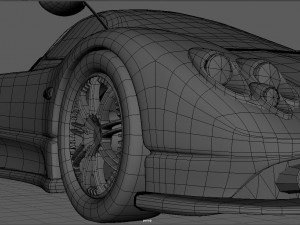 pogani zonda Modelo 3D