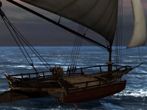trimaran Modello 3D