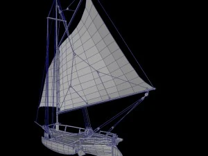trimaran 3D Model