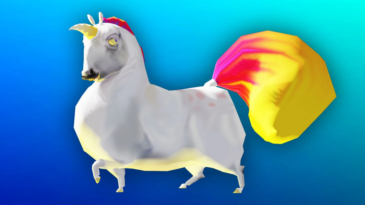 fat unicorn 3D Model .c4d .max .obj .3ds .fbx .stl .blend 