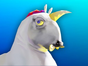 fat unicorn Model 3D