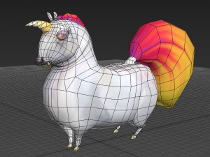 fat unicorn Model 3D