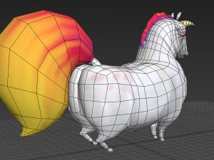 fat unicorn 3D Model
