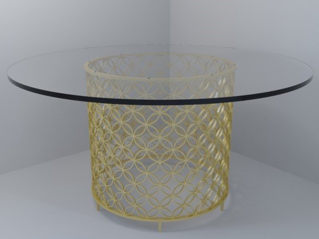 modern table caracole contemporary 3D Model .c4d .max .obj .3ds .fbx .stl .blend