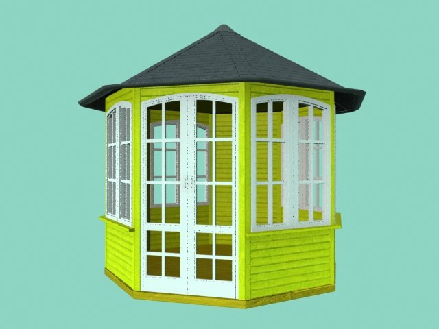 summer house 3D Модель .c4d .max .obj .3ds .fbx .stl .blend 
