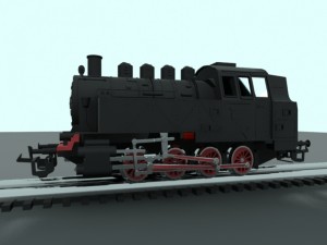locomotive 3D Model