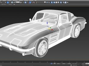 chevrolet corvette stingray 1964 3D Model