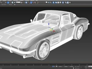 chevrolet corvette stingray 1964 3D Model
