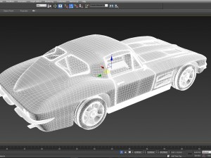 chevrolet corvette stingray 1964 3D Model